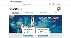 Desktop Screenshot of iolo-shop.de