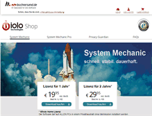 Tablet Screenshot of iolo-shop.de